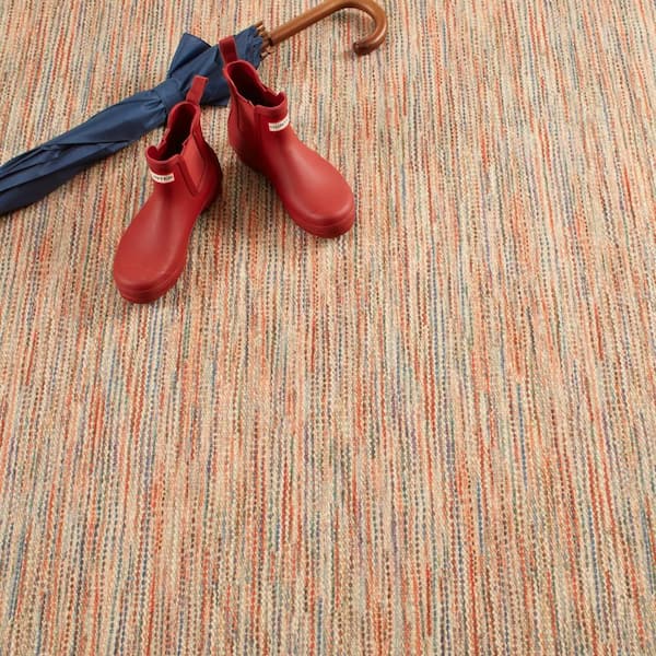 Clay Machine Washable Multi 6 ft. x 9 ft. Indoor Area Rug