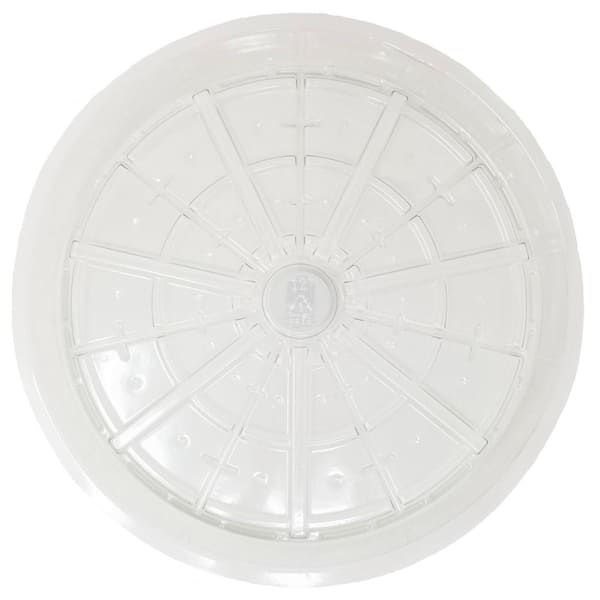 Griffin Products 10 in. Clear Plastic Planter Saucer