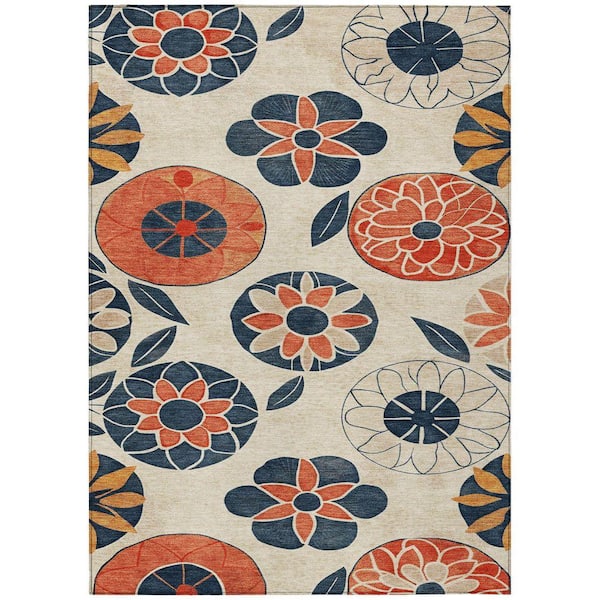 Chantille Machine Washable Indoor/Outdoor Abstract ACN2179 Beige 10 ft. x 14 ft. Area Rug