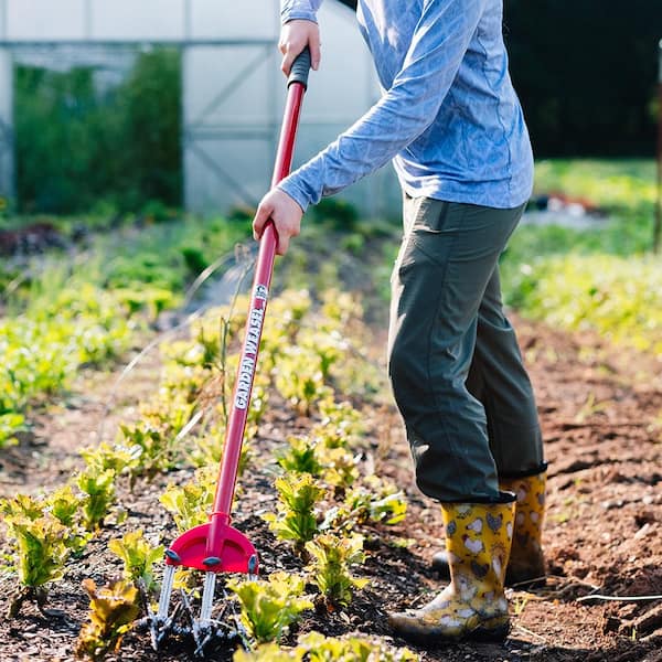 Garden Weasel 54.5 in. Long-Handled Rotary Hand Cultivator 90206-H