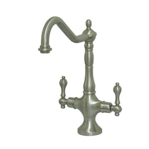 Heritage 2-Handle Standard Kitchen Faucet in Brushed Nickel