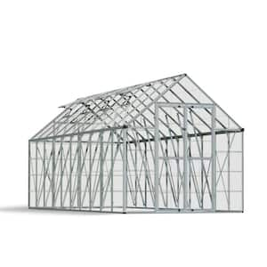 Snap and Grow 8 ft. x 20 ft. Silver/Clear DIY Greenhouse Kit