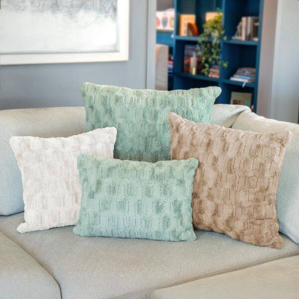 THE NORTHWEST GROUP HGTV Art Deco Brushed Faux Fur Pillow