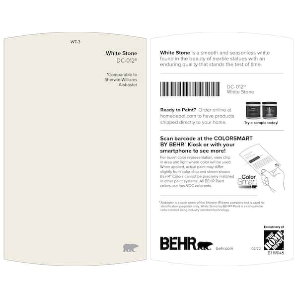 1 qt. Designer Collection #DC-012 White Stone Ceiling Flat Interior Paint