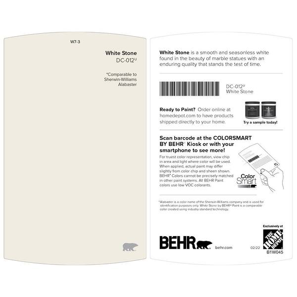 BEHR PRO 5 gal. Designer Collection DC 012 White Stone Eggshell