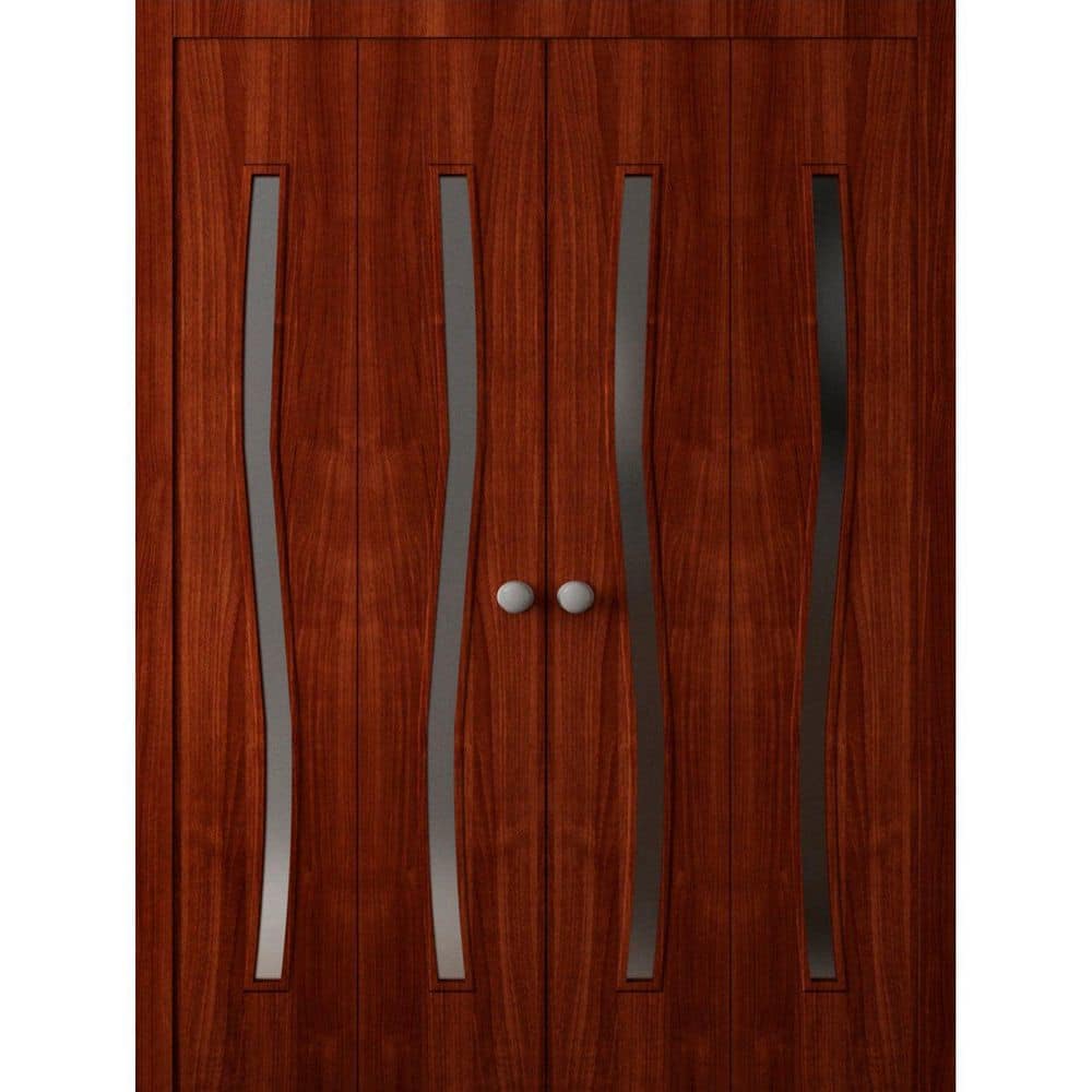Sartodoors 3012 96 in. x 84 in. Sold Core Walnut Franko Color Wood