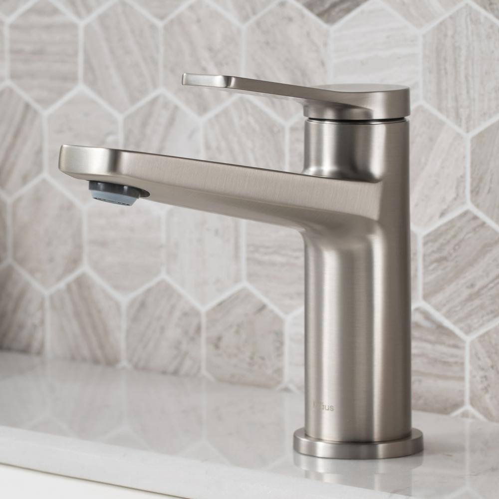 Indy Spot-Free Stainless Steel Slim Bathroom Faucet