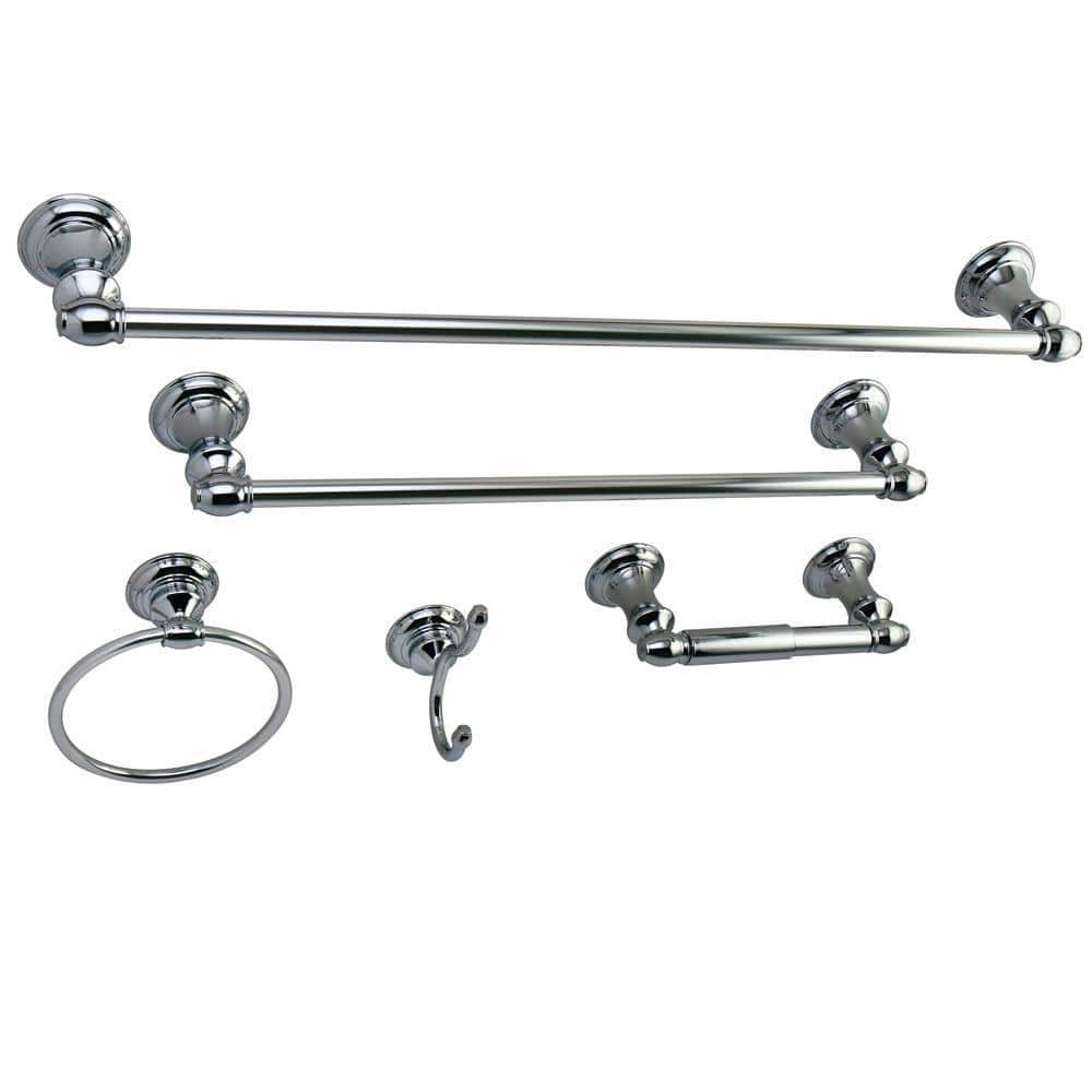 Kingston Brass Provence 5Piece Bathroom Accessory Set in Chrome