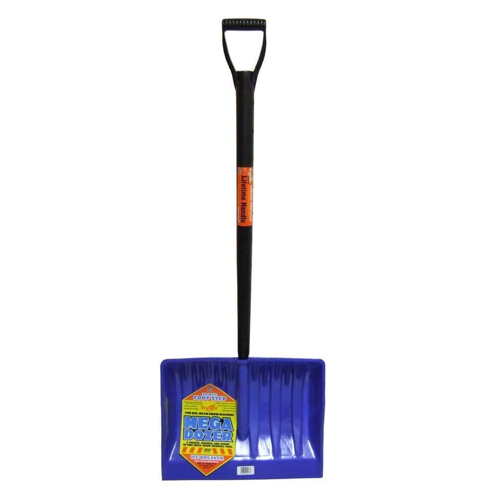 Bigfoot 20 in. Mega Dozer Snow Shovel with Premium Lifetime Handle and Power Step