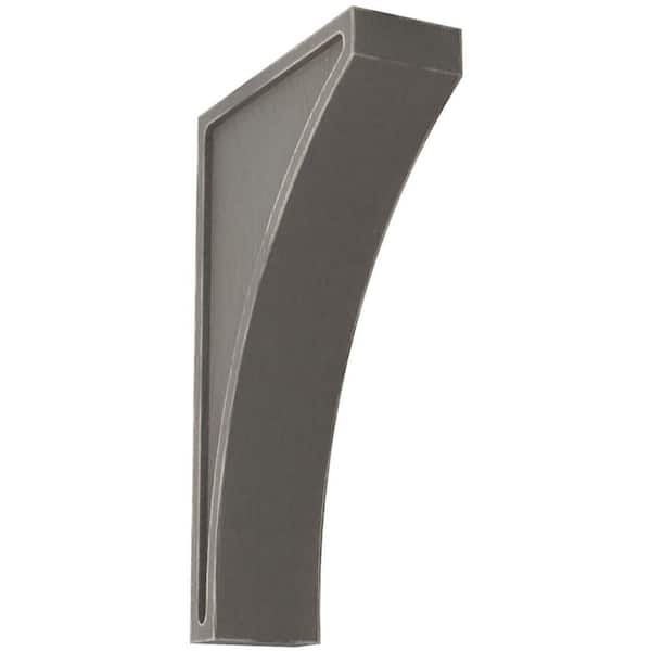 Ekena Millwork 3 in. x 14 in. x 8-1/2 in. Reclaimed Grey Jumbo Lawson Wood Vintage Decor Corbel