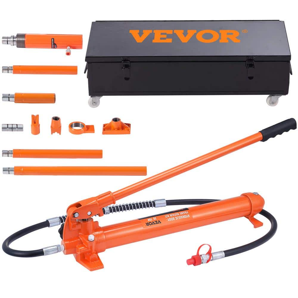 VEVOR 20 Ton Porta Power Hydraulic Jack Kit 44000 Lbs. Load Body Repair ...