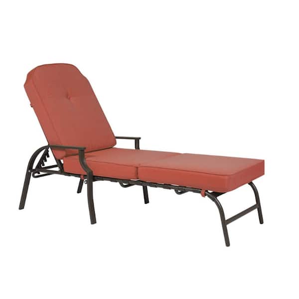 KOZYARD Maya Dark Brown 1Piece Metal Outdoor Chaise Lounge with