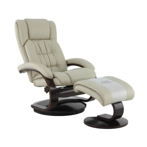 Relax R Norfolk Beige Air Leather, Thomasville Leather Swivel Recliner With Ottoman