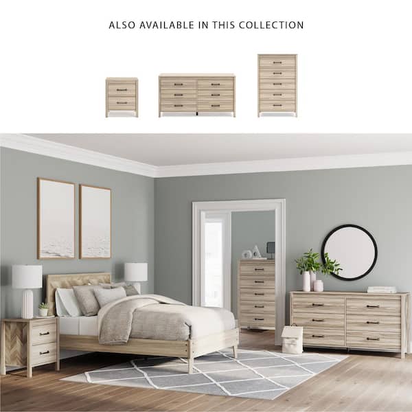 Signature DESIGN BY ASHLEY Battelle Brown 6 Drawer 60 in. Dresser
