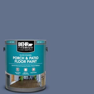 1 gal. #600F-6 Atlantic Blue Gloss Enamel Interior/Exterior Porch and Patio Floor Paint