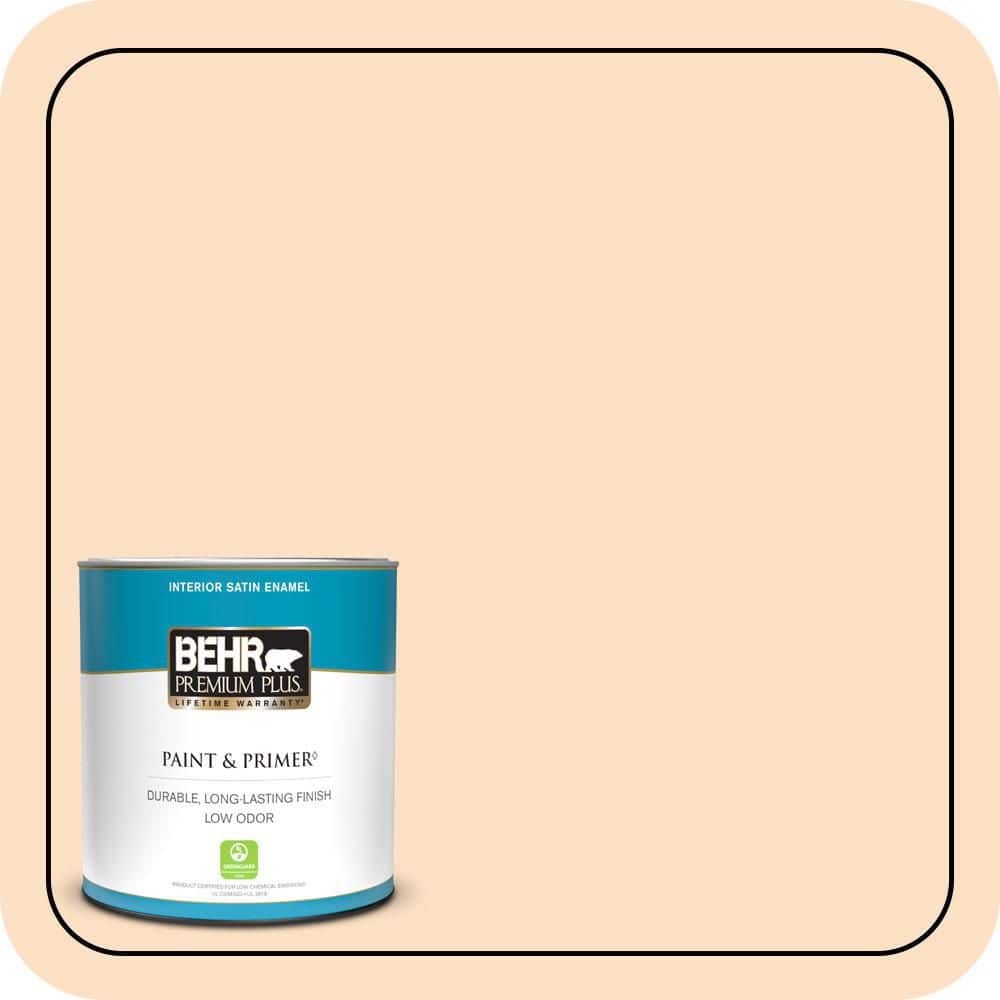 1 qt. #290C-2 Creamy Beige Satin Enamel Low Odor Interior Paint & Primer price history on PriceWatchPro