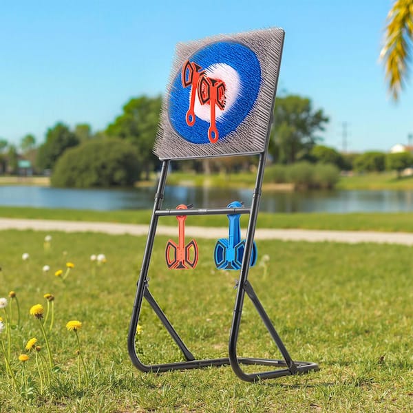 VEVOR Axe Throwing Game, Plastic Bristle Target with 8 Throwing