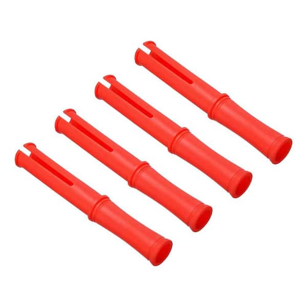 10in Shrink Wrap Handle 4 Pieces Plastic Stretch Film Dispenser for 1.5in Core Furniture Moving Packing Red