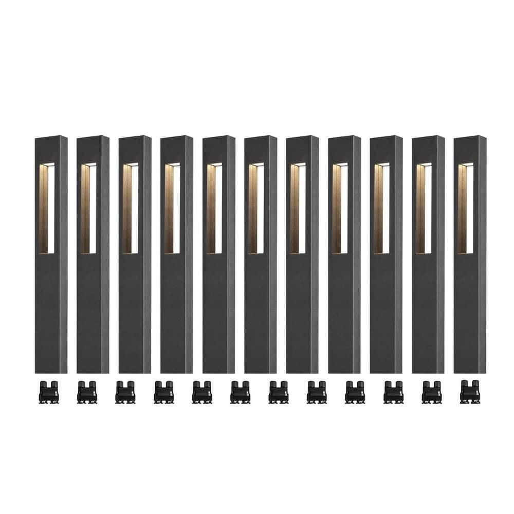 12-Pack Aluminum LED Low Voltage Landscape Pathway Lights 3W 3000K CRI 90+ 