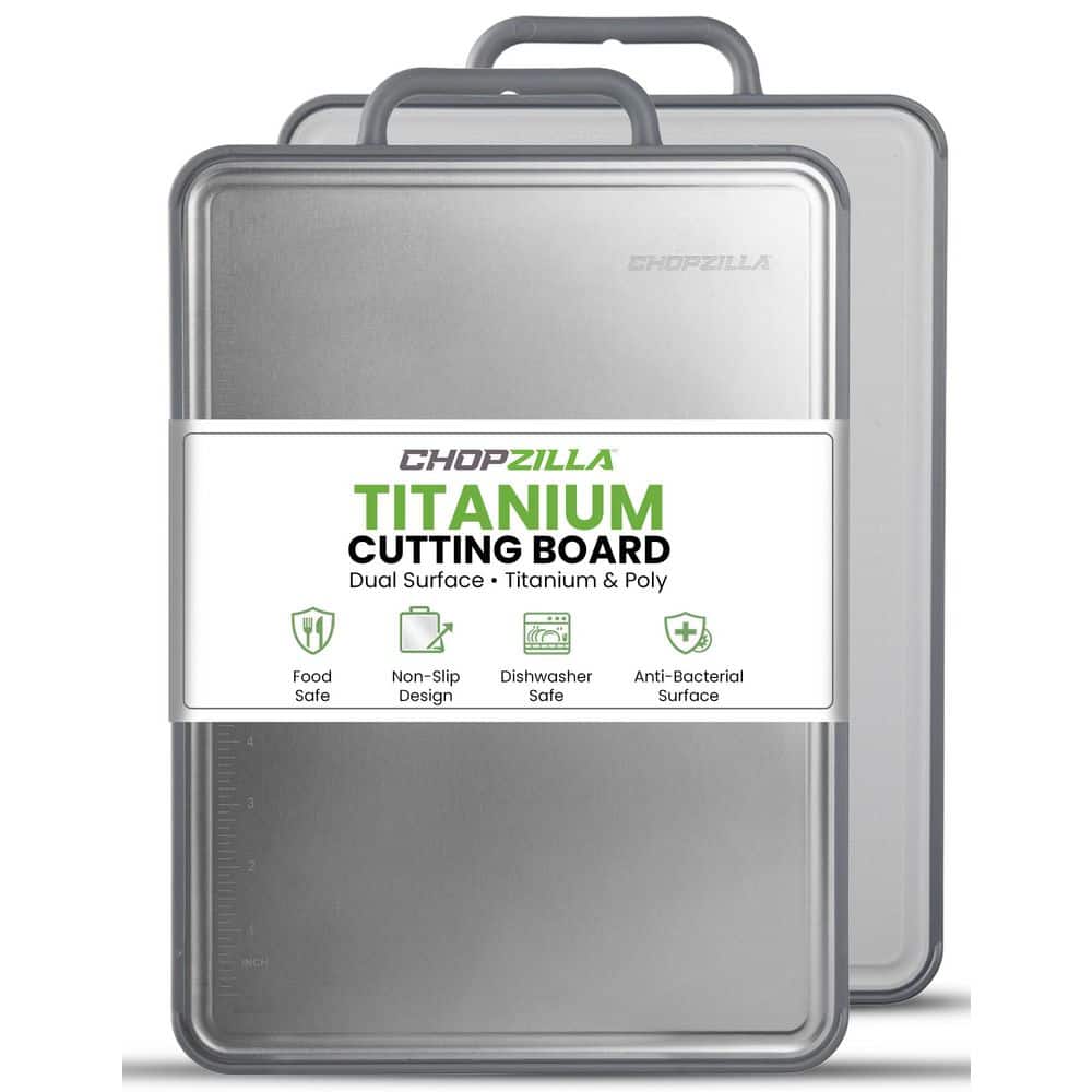 CHOPZILLA 10.6 in. x 15.75 in. Rectangular Double Sided Titanium and BPA Free Poly Dual Surface Cutting Board price history on PriceWatchPro