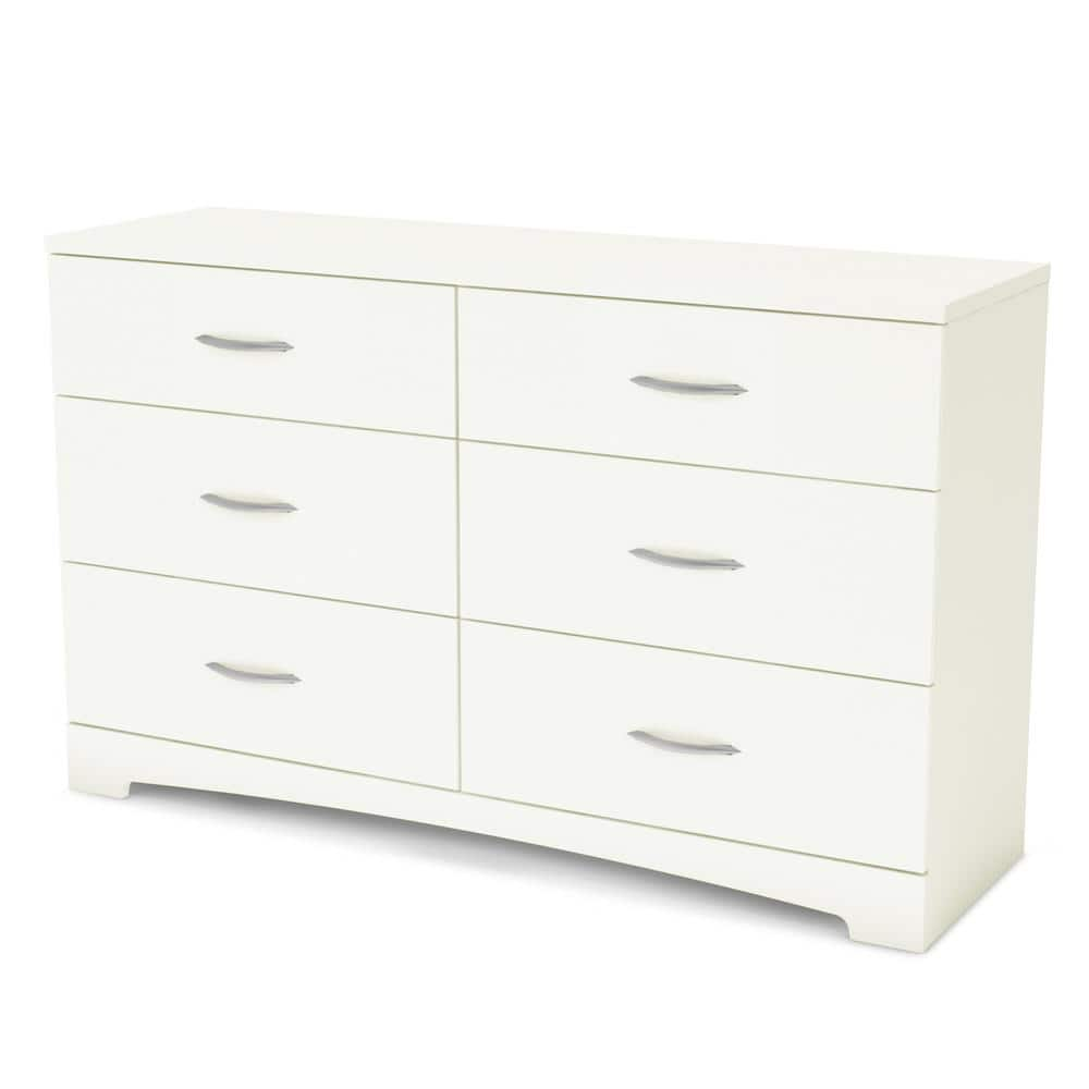 Step One 6-Drawer Pure White Dresser -  South Shore, 3160010