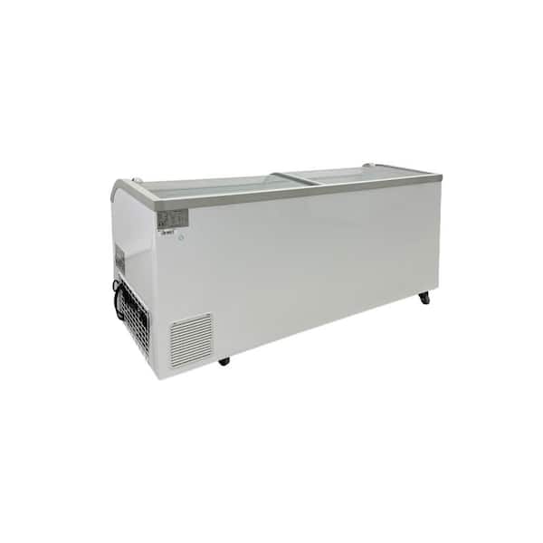 79 in. W 16.77 cu.ft. Manual Defrost Commercial Chest Freezer in White