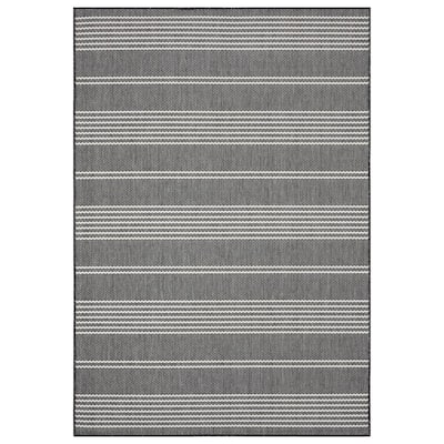 Striped Black Outdoor Rugs, Striped Outdoor Rug 8×10