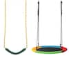 2-Pack Swing Set Swing Seat Replacement and Saucer Tree Swing (Without Stand)丨Costway