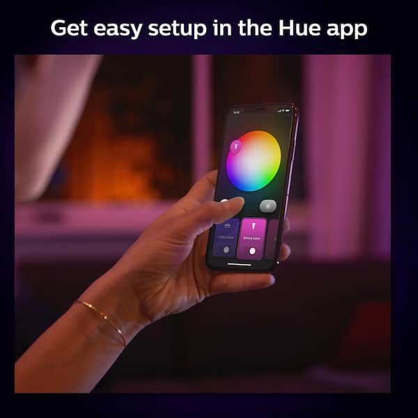 Philips Hue 5/6 in. Integrated LED White and Color Canless Ultra