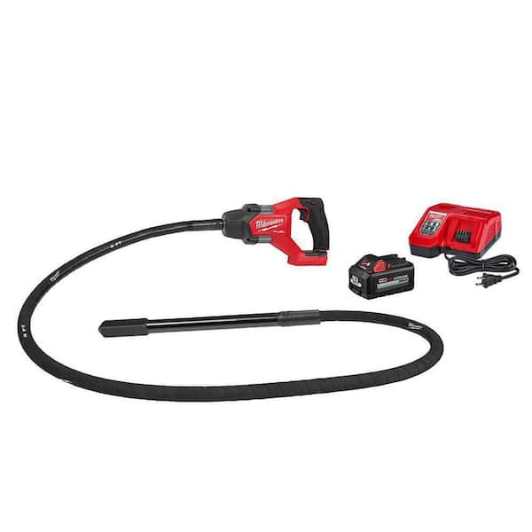 Milwaukee M18 FUEL 18V Lithium-Ion Brushless Cordless 8 ft. Concrete Pencil Vibrator Kit with 6.0 Ah Battery