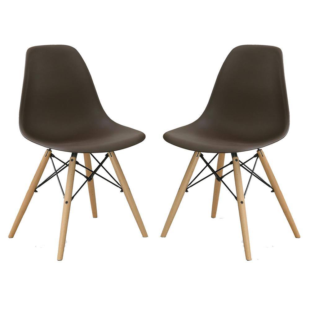 Furniture of America McFarlan Brown Wood Dining Side Chairs (Set of 2