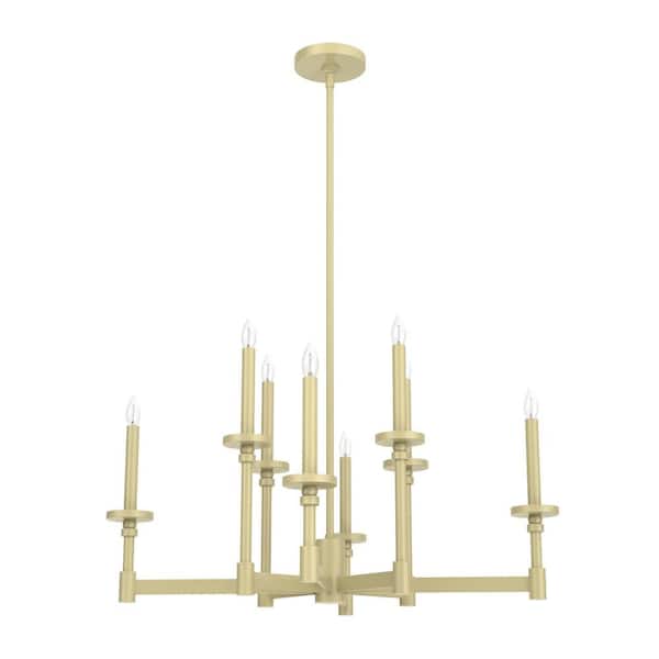 Briargrove 8 Lights Modern Gold Brass Chandelier Kitchen Light