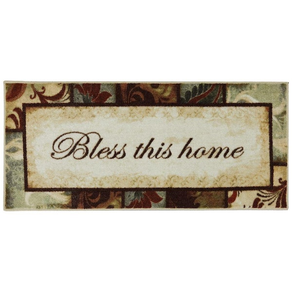 Mohawk Home Rules to Live by Kaleidoscope Multi 2 ft. x 4 ft. Machine Washable Printed Area Rug