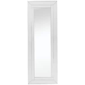 Lincoln 48 in. x 16 in. Modern Rectangle Framed Decorative Mirror