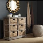 Keenan 6-Drawer Rustic White Chest