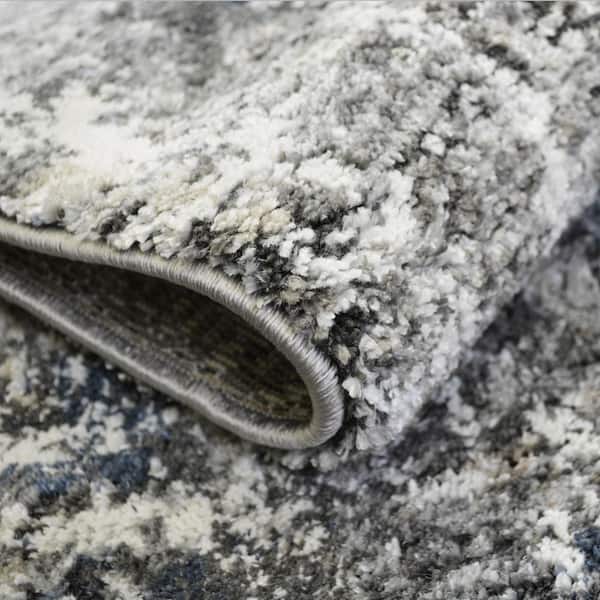 Infinity Modern Blue 5 ft. x 8 ft. Area Rug