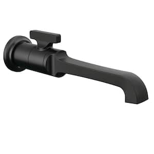 Tetra 1-Handle Wall-Mount Bathroom Faucet Trim Kit in Matte Black (Valve Not Included)