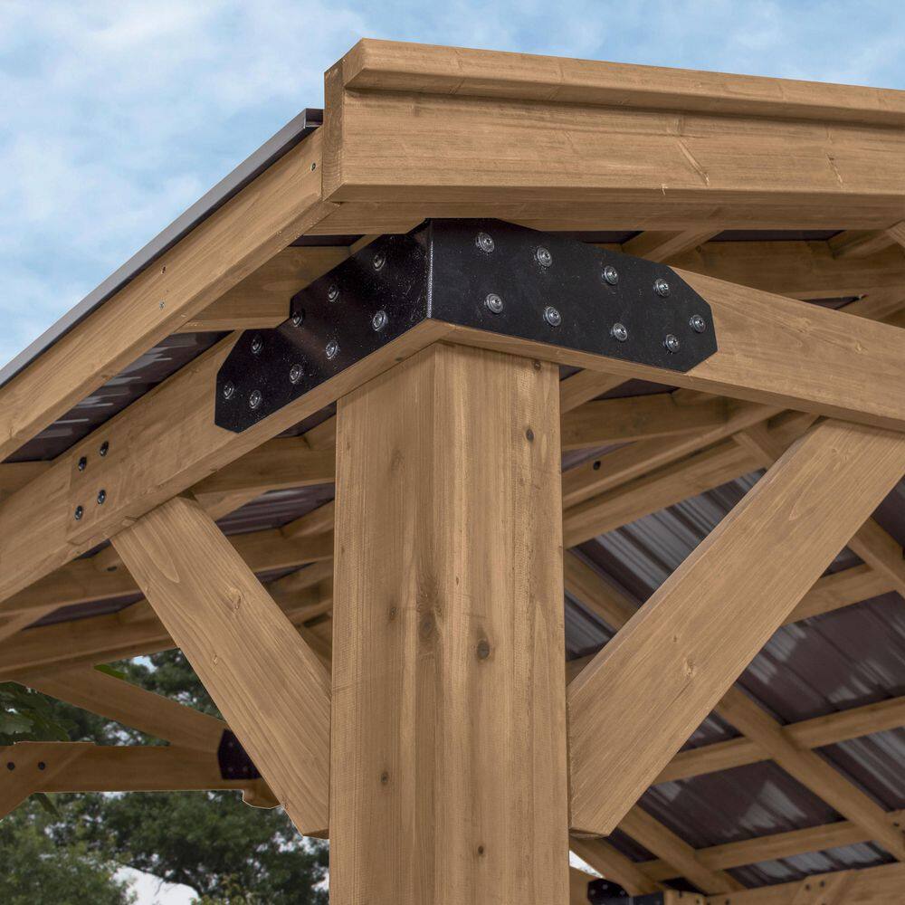 Norwood Cedar and Steel 10x10 Outdoor Gazebo