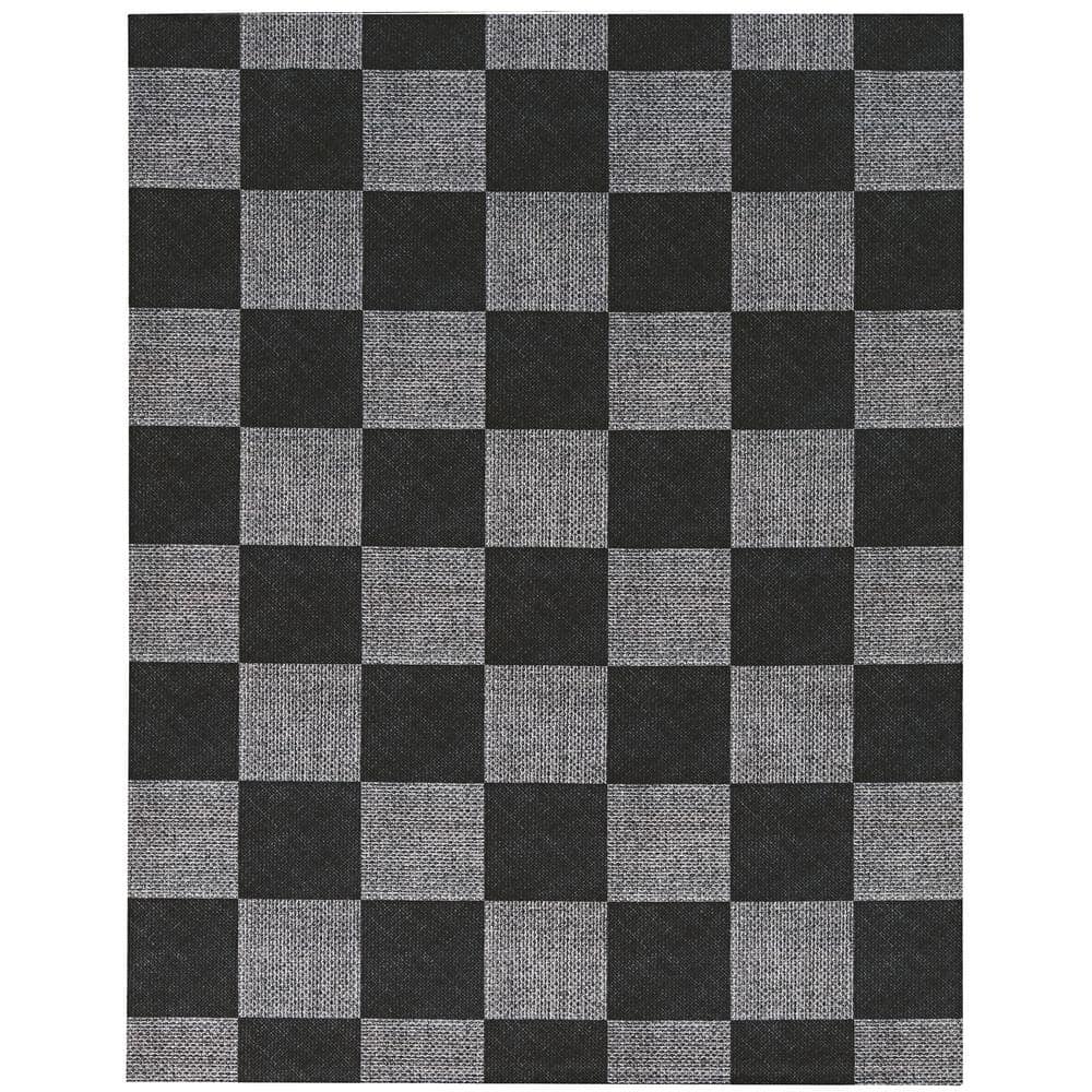 Rustic Blend Black/Gray 6x8 Area Rug - TPR
