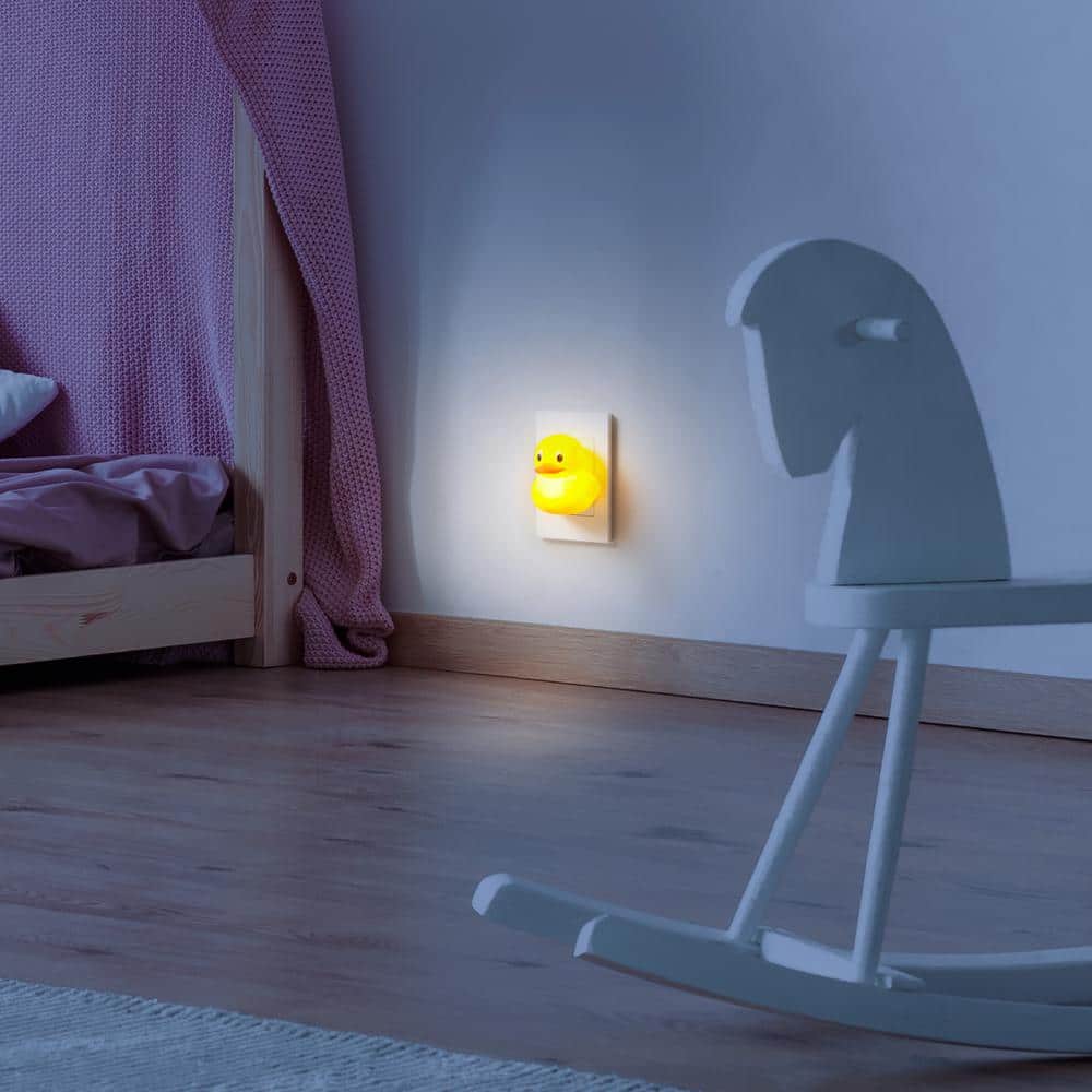 Globe Electric Yellow Duck LED Night Light for Kids