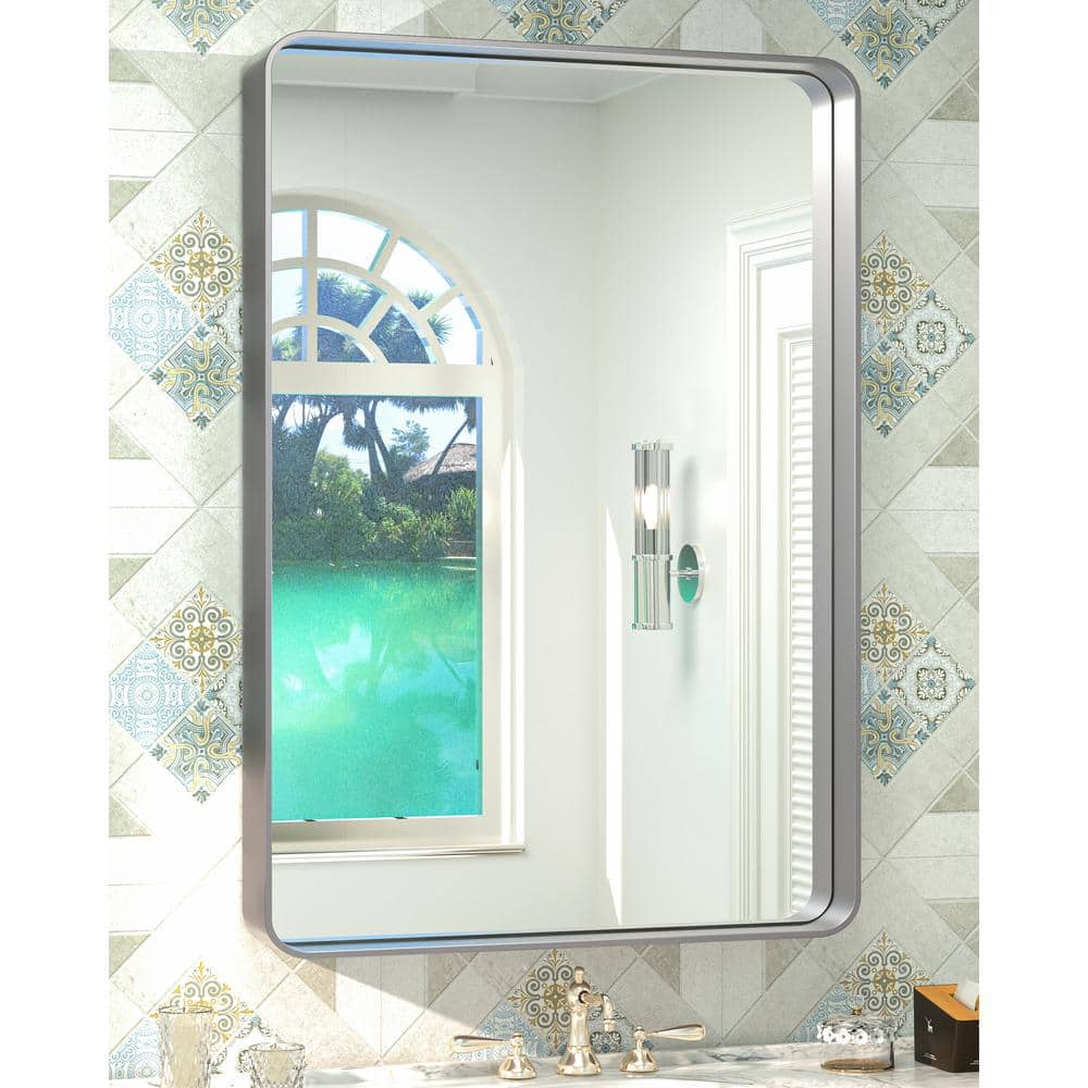 TETOTE 22 in. W x 30 in. H Rectangular Aluminum Framed Wall Mount