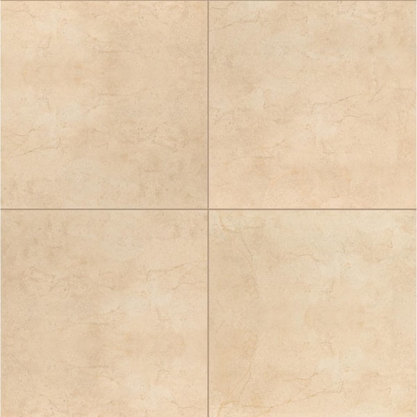 Alvara Cremita 24 in. x 24 in. Polished Porcelain Floor and Wall Tile (640 sq. ft./Pallet)