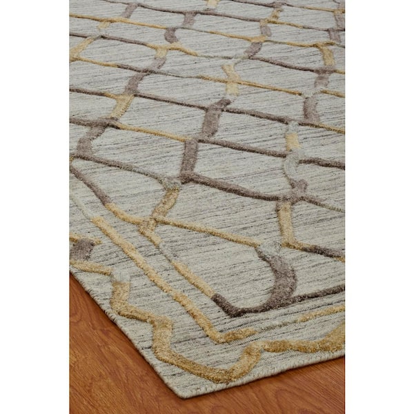 Titania 2 ft. x 3 ft. Natural/Browns Abstract Washable Area Rug