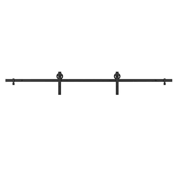 Unbranded Mini Barn 60 in. Black Steel Wagon Roller System Kit