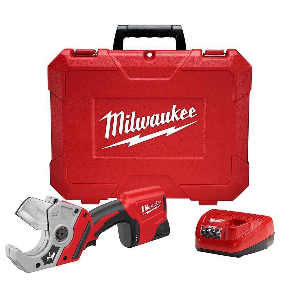 Milwaukee M12 12V Lithium-Ion Cordless PVC Shear Kit with One 1.5 Ah  Battery, Charger and Hard Case 2470-21 - The Home Depot