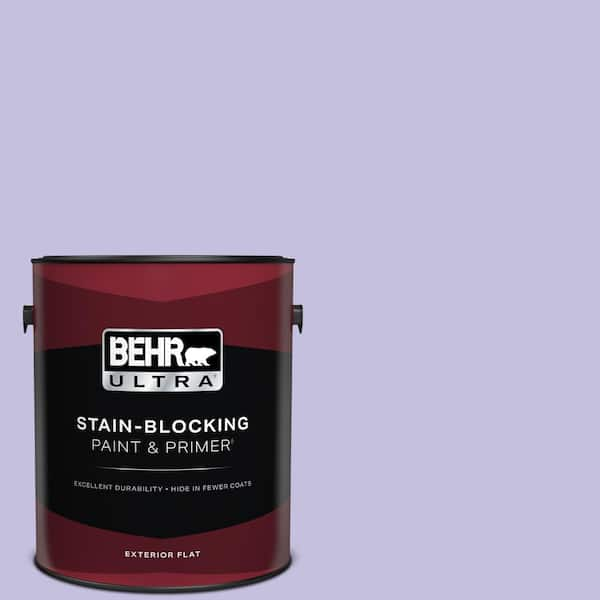 BEHR ULTRA 1 gal. #630A-3 Weeping Wisteria Flat Exterior Paint & Primer