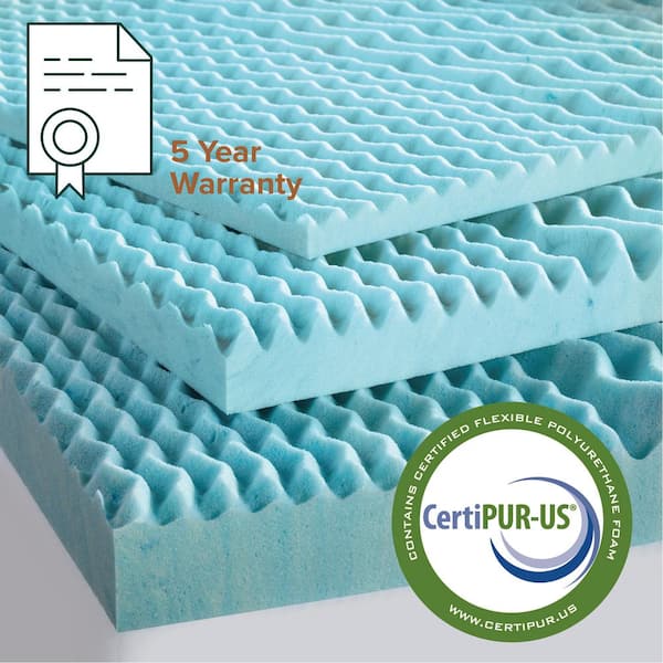 Henredon 3-in gel foam topper 3-in D Memory Foam Queen Mattress Topper