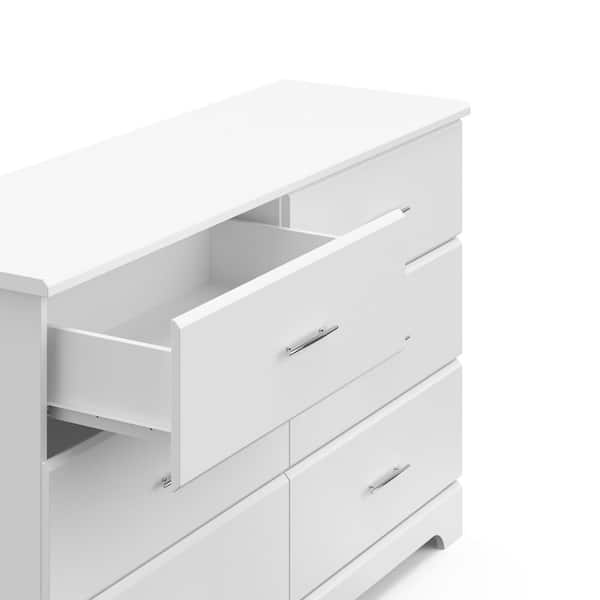 Storkcraft Brookside 6-Drawer White Dresser 03666-101 - The Home Depot