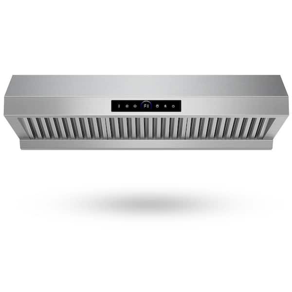 36 in. Ducted Under Cabinet Range Hood in Stainless Steel with 900-CFM, Digital Control and 2-LED Lights
