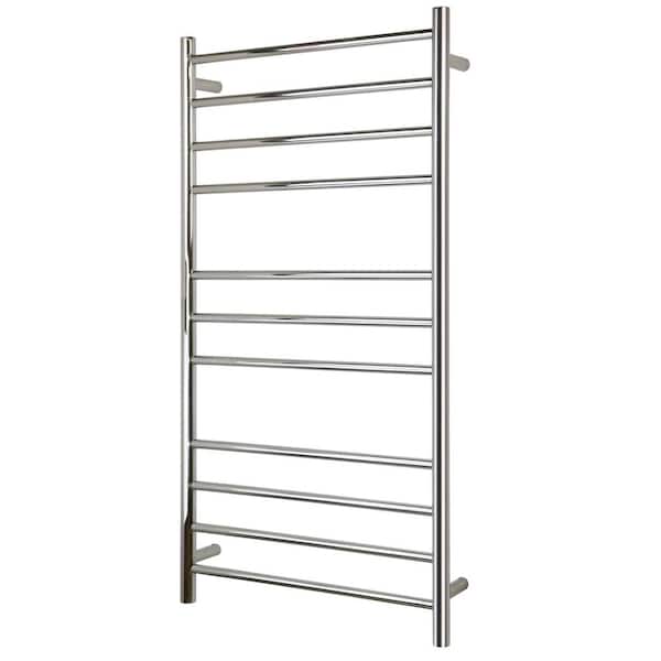 WarmlyYours Elevate OntarioXL 11-Bar Electric Towel Warmer in Polished Stainless Steel